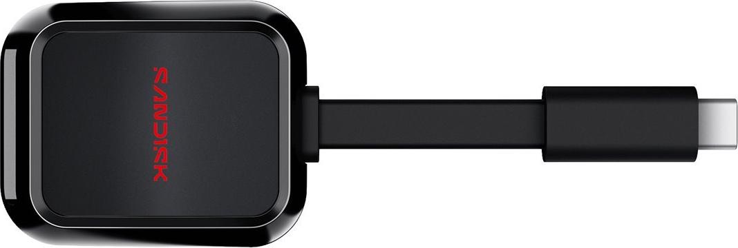 SanDisk QuickFlow SD UHS-I USB-C Kartenleser Schwarz 63x8x32mm 26g