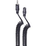 shiverpeaks ®-BASIC-S--Klinkenstecker 3,5mm Stereo auf Klinkenkupplung 3,5mm Stereo, Spiralkabel, 3,5m (BS30815-2.5)