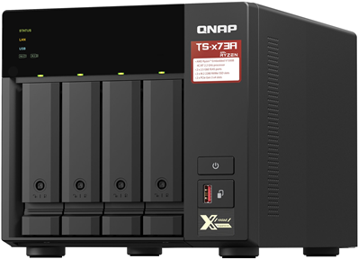 QNAP TS-473A 8 GB RAM NAS-Server Schwarz