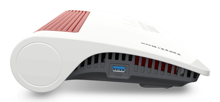 AVM FRITZ!Box 4690 Wi-Fi 7 WLAN-Router 5,76 Gbps Rot, Weiß