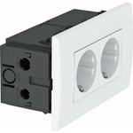 OBO Bettermann Vertr Steckdoseneinheit 2fach 84x140x59mm rt SDE (6119409)