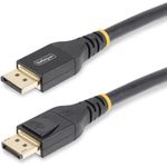 StarTech.com 33ft (10m) VESA-Certified Active DisplayPort 1.4 Cable, DP8K w/HBR3/HDR10/MST/DSC 1.2/HDCP 2.2, 8K 60Hz, 4K 120Hz Video (DP14A-10M-DP-CABLE)