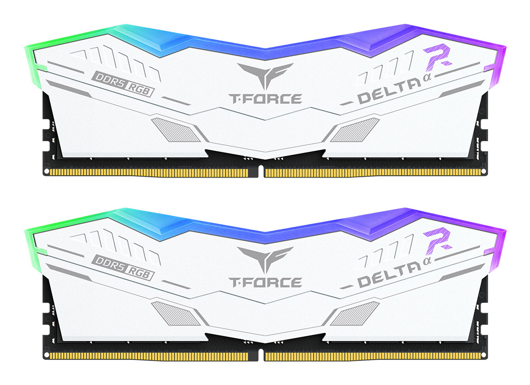 T-FORCE DELTAa RGB DDR5 32 GB RAM 6000 MHz CL30 Weiß