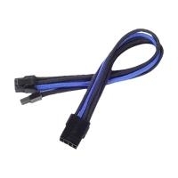 Silverstone PCI-8-Pin zu PCIe-6+2-Pin Kabel, 250mm - schwarz/bla (SST-PP07-PCIBA)