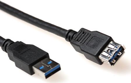 ADVANCED CABLE TECHNOLOGY USB 3.0 m/f 1.5m 1.5m USB A USB A Männlich Weiblich Schwarz USB Kabel