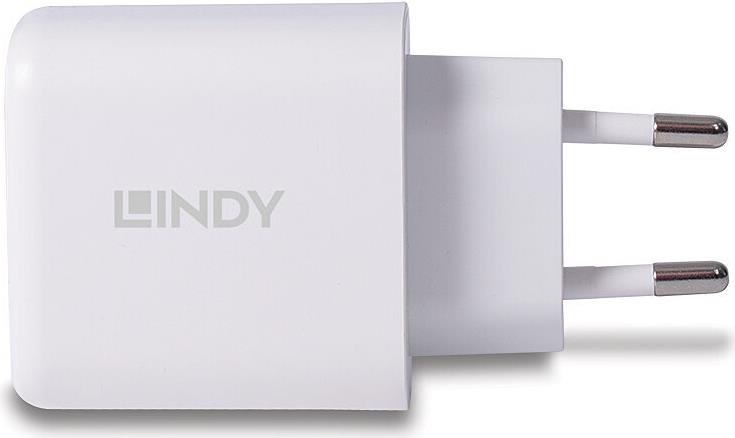 Lindy Netzteil 30W USB-A & USB-C PD 3.0 Weiß