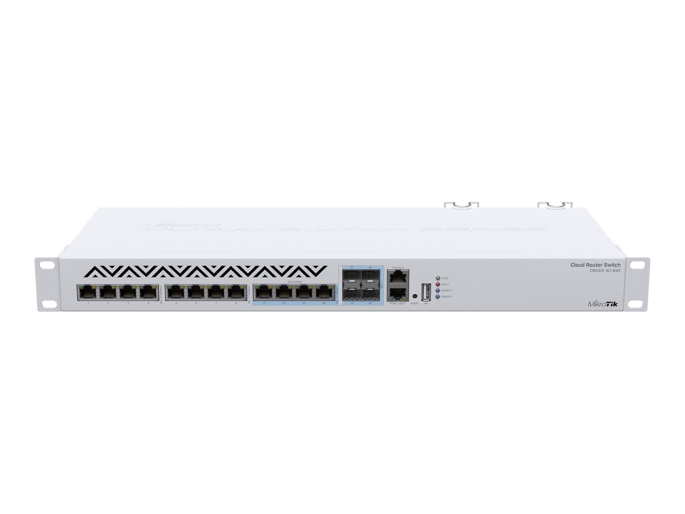 MikroTik Cloud Router Switch CRS312-4C+8XG-RM 12 Ports 10 Gigabit Ethernet L3 Managed Weiß