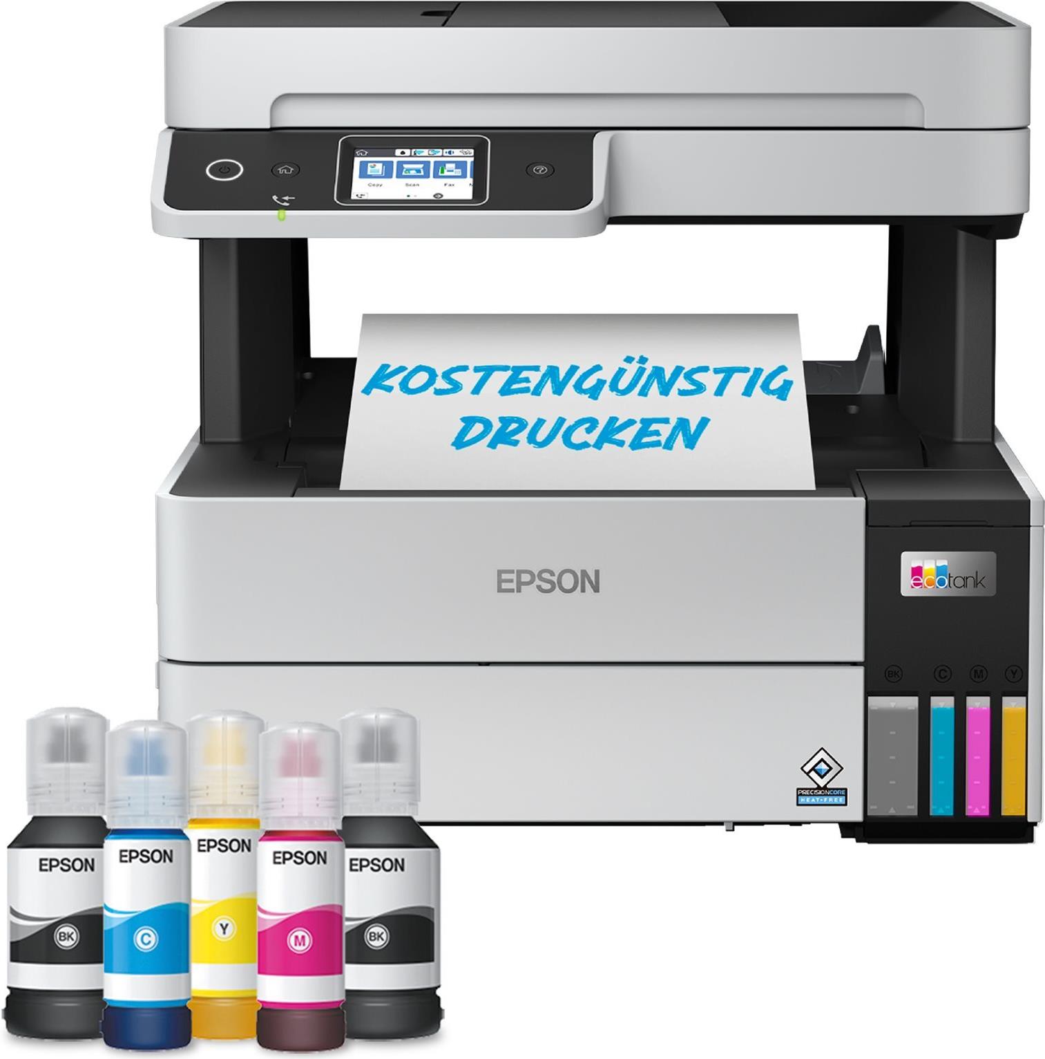 Epson EcoTank ET-5170 Multifunktions-Tintenstrahldrucker 6,1 cm Touchscreen Schwarz, Weiß