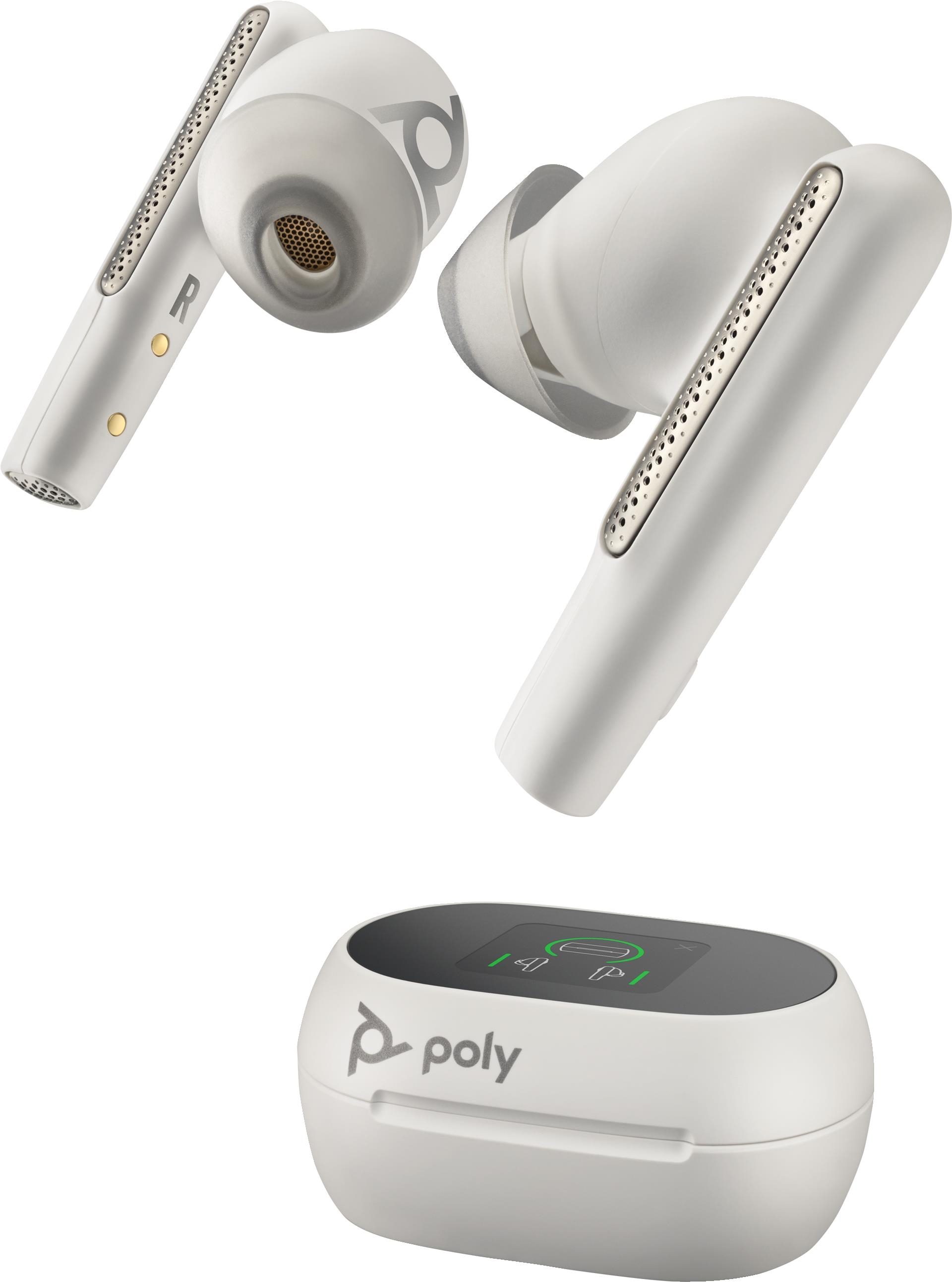 HP Poly Voyager Free 60/60+ Microsoft Teams Certified White Earbuds (2 Pieces) (8L5B0AA) (geöffnet)
