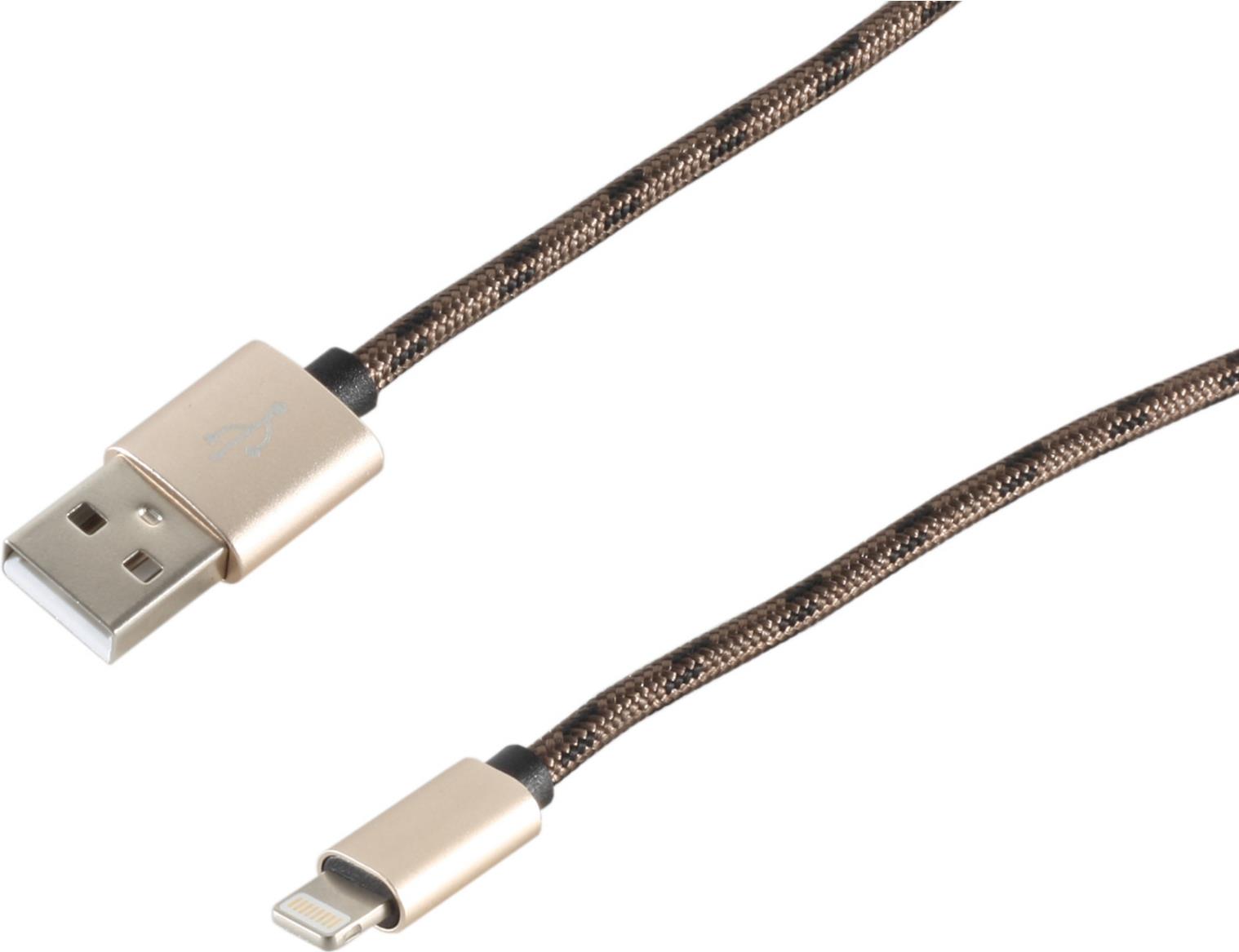 S-Conn 14-50081 Lightning-Kabel 2 m Braun (14-50081)