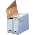 ELBA tric Archiv-Schachtel für A3, grau-weiß aus stabiler Wellpappe, Maße: (B)450 x (T)340 x (H)88 mm (83325)