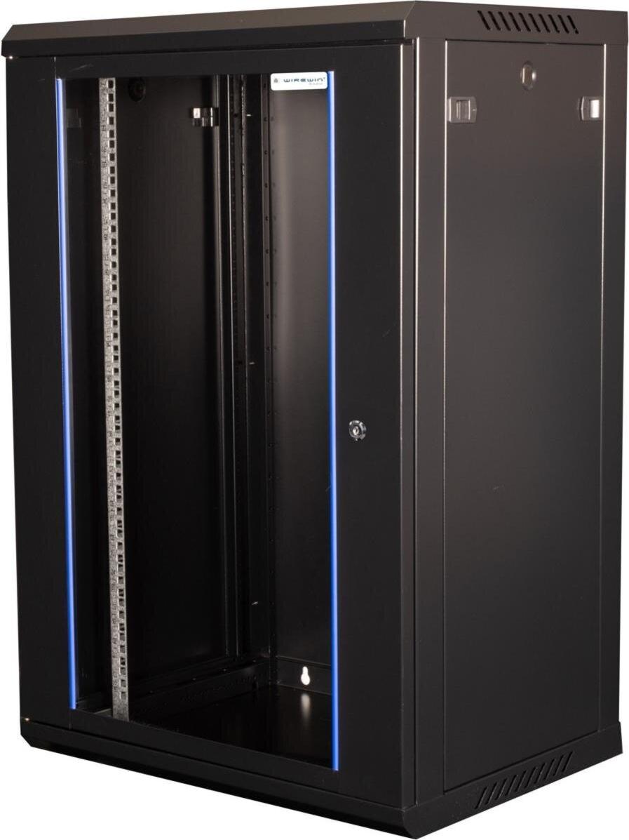 Wirewin 19\" Wandschrank, einteilig, Pro 3nd Generation, 600x450mm, schwarz Schränke (WCAB PS3 600X450X12U B)