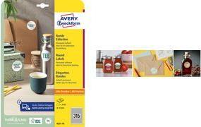 240 AVERY Zweckform Etiketten L3415-10 weiß 40,0 x 40,0 mm (L3415-10)