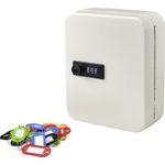 Sygonix Schlüsselkasten SY-4737738 Anzahl Haken 20 Weiß (SY-4737738)