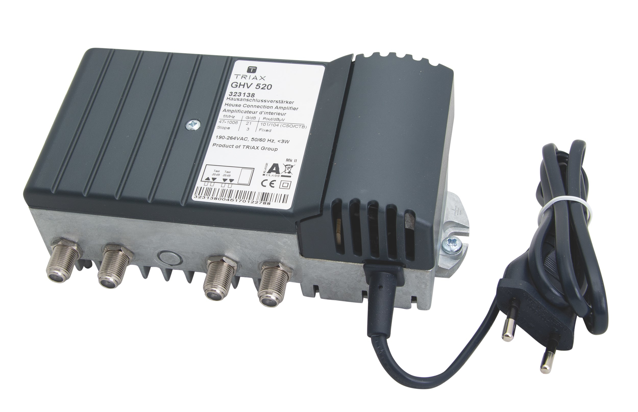 Triax GHV 520 Hausanschlussverstärker 20 dB