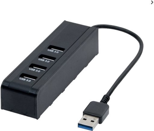 USB 3.0 Hub, 4 Port Kompakter USB-Hub 3.0 (021306)