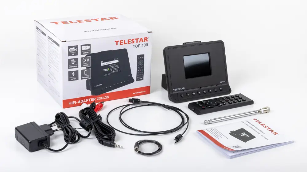 Telestar TOP 400 DAB+ Internetradio-Adapter Schwarz