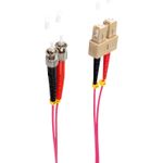 shiverpeaks BS77910/4. Kabellänge: 3 m, Lichtleitertyp: OM4, Anschluss 1: SC, Anschluss 2: ST, Lochdurchmesser: 50 µm, Vollduplex, Kabelfarbe: Violett (BS77910/4)