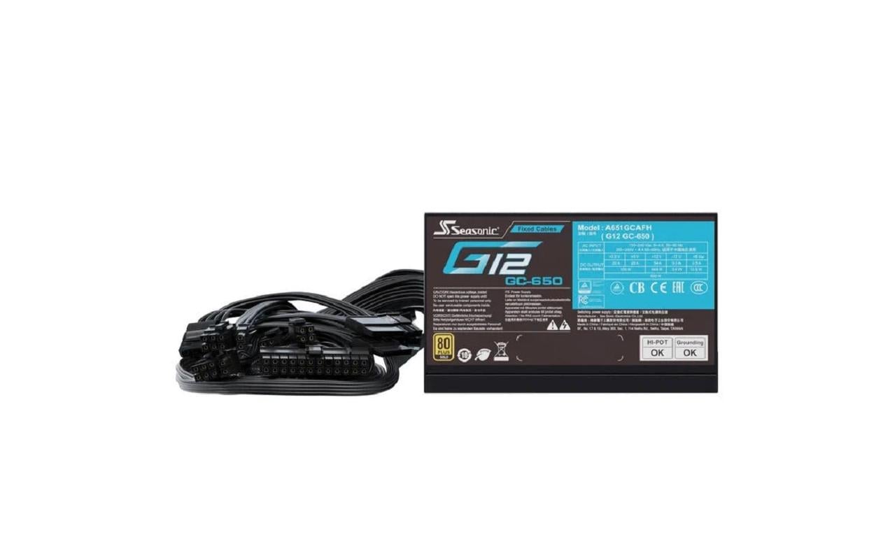 Seasonic G12 GC-650 650 W PC-Netzteil Schwarz