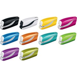 LEITZ Elektrisches Heftgerät WOW, perlweiß Heftleistung: 10 Blatt, Einlegetiefe: 10 mm, Springfach - 1 Stück (5566-10-01)