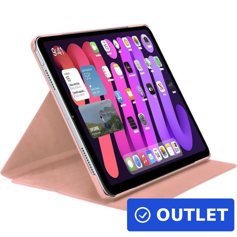 SBS Book Pro-Schutzhülle mit Ständer für iPad Mini 6/ 5 rosa (TABKPROIPM6P) (geöffnet)