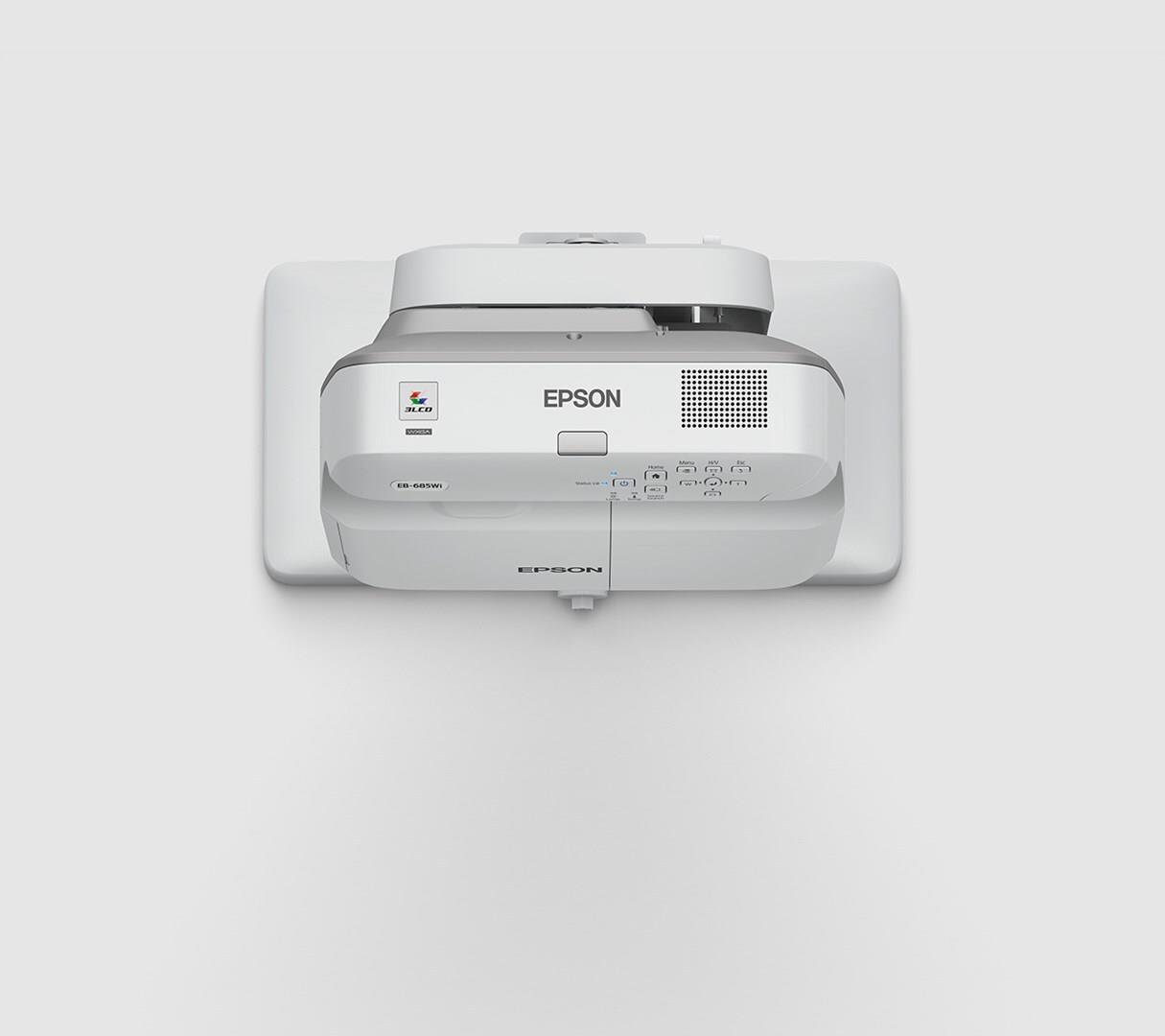 Epson EB-685W Ultrakurzdistanzprojektor 3LCD WXGA 3500 Lumen Grau, Weiß