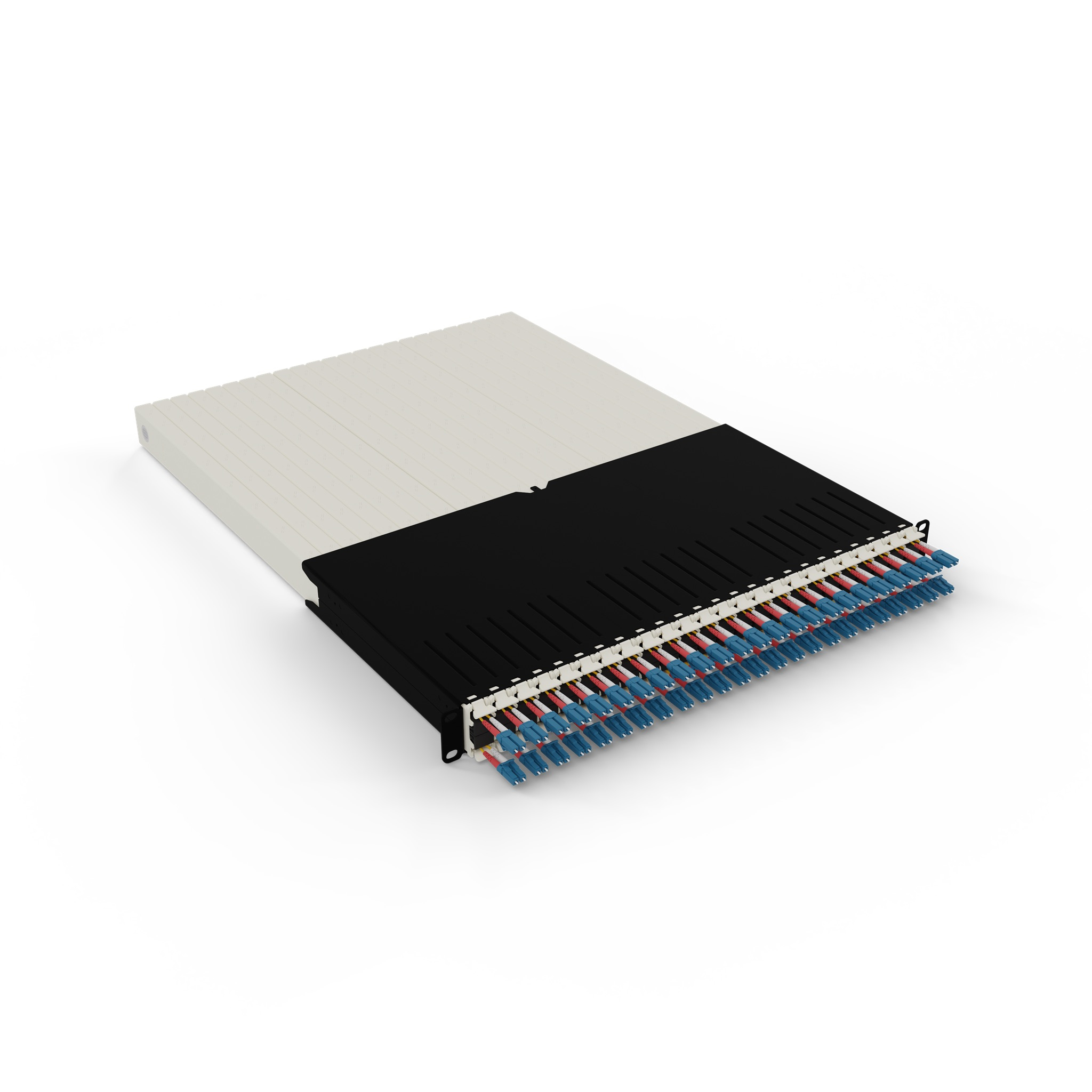 PATCHBOX patchbox.one PONE30OS211 30U Glasfaser Kabeleinzugssystem Schwarz, Gelb