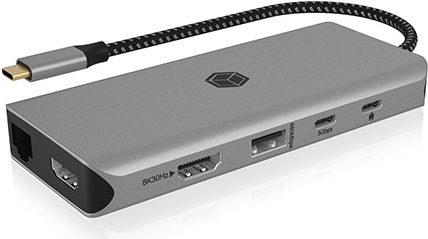 ICY BOX D ICY BOX IB-DK4061-CPD USB-C 12-Port 100W DockingStation - Lade-/Dockingstation (IB-DK4061-CPD)