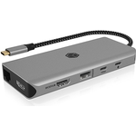 ICY BOX D ICY BOX IB-DK4061-CPD USB-C 12-Port 100W DockingStation - Lade-/Dockingstation (IB-DK4061-CPD)