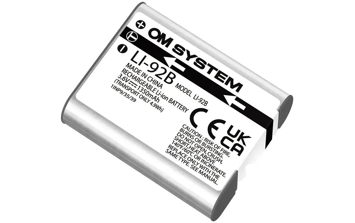 OM System Li-92B Li-Ion Akku 3,6 V 1350 mAh