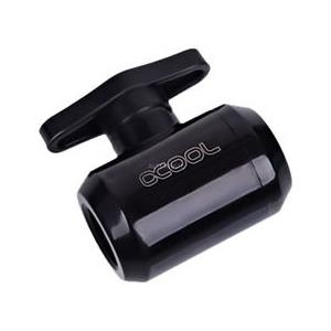 Alphacool Eiszapfen 2 Wege Kugelhahn G1/4 - Deep Black (17142)