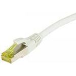 Patchkabel RJ45, CAT6A 500Mhz, 7,5m, weiss, S-STP(S/FTP), TPE/LSZH(Ultraflex), AWG26, mitCat.7 Rohkabel, Synergy 21 (S217636)