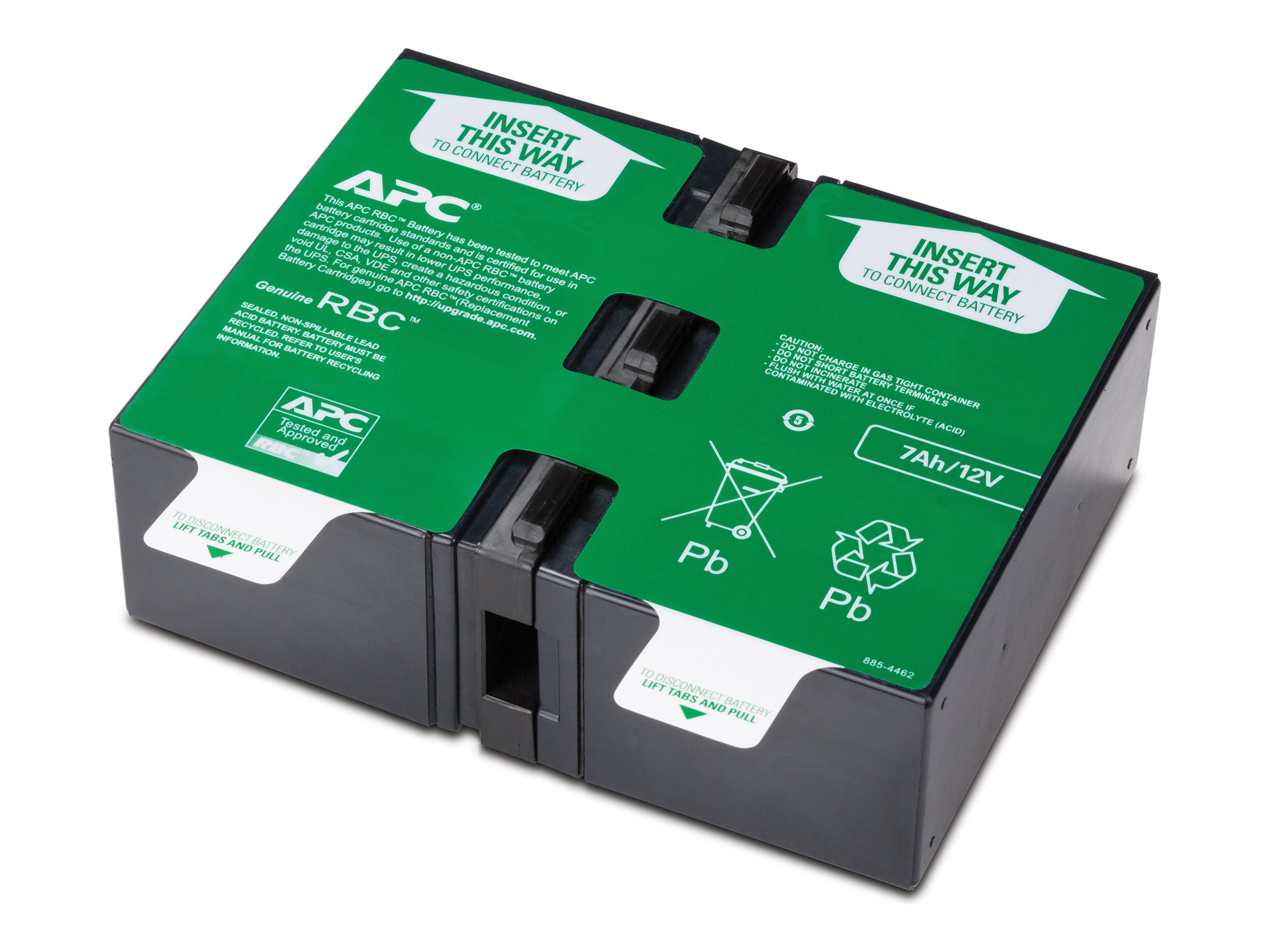 APC Replacement Battery Cartridge #123 (APCRBC123) USV-Akku 24 V 7 Ah Bleisäure (VRLA) Schwarz