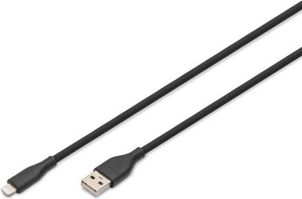 DIGITUS USB Silicone charging cable USB-A (AK-600108-020-S)