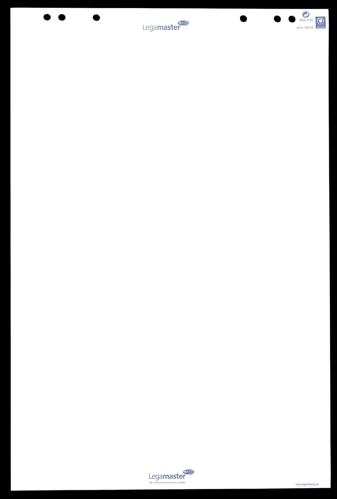 Legamaster Flipchart-Papierblock blanko 980 x 650 mm 20 Blatt 80 g/m² 5er-Pack