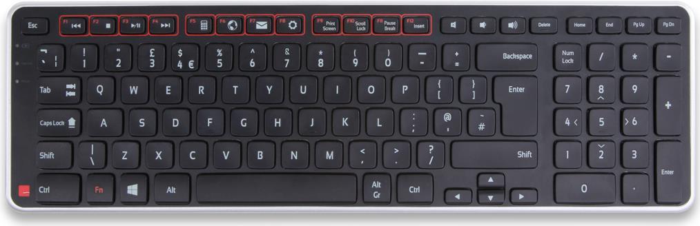 Contour Design Balance Tastatur Bluetooth QWERTY Englisch Schwarz (BALANCE-US)