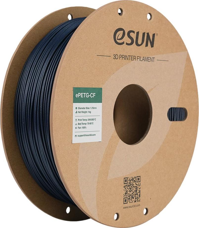 EPETG-CF 1,75mm DEEP BLUE 1kg ESUN 3D FILAMENT (EPETG-CF-P175DU1)
