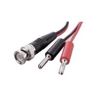 Voltcraft BNC-Messleitung [ BNC-Stecker - Stecker 4 mm] 0.8 m Schwarz, Rot BNC-2 x 4 mm Bananensteck (KC300B)