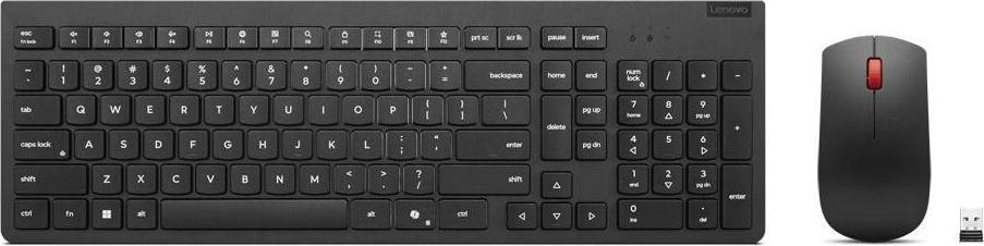Lenovo Essential Wireless Combo Gen 2 Tastatur-Maus-Set kabellos 2,4 GHz QWERTY Nordisch Schwarz