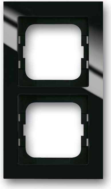 Busch-Jaeger 1754-0-4410. Produktfarbe: Schwarz, Design: Schraubenlos, Markenkompatibilität: Busch-Jaeger. Breite: 91 mm, Höhe: 162 mm, Dicke: 1,1 cm (2CKA001754A4410)