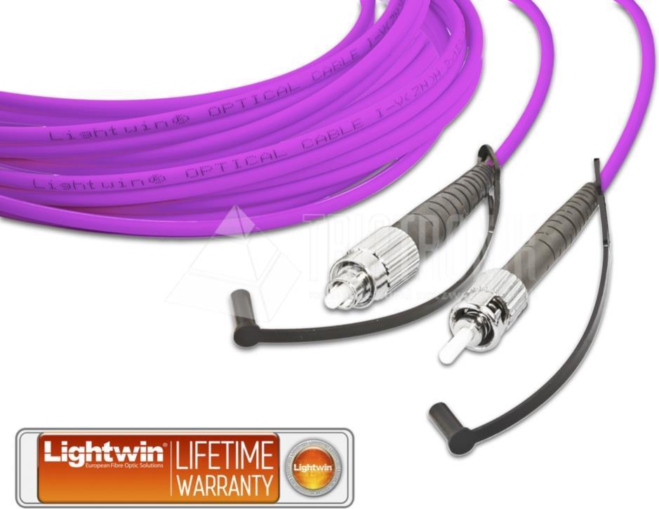 Lightwin High Quality Simplex LWL Patchkabel, MM OM4, FC - ST LWL Patchkabel (LSP-50 FC-ST 1.0 OM4)
