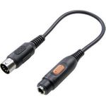 SpeaKa Professional SP-7870312 DIN-Anschluss / Klinke Audio Adapter [1x DIN-Stecker 5pol. - 1x Klinkenbuchse 6.35 mm] Schwarz (SP-7870312)