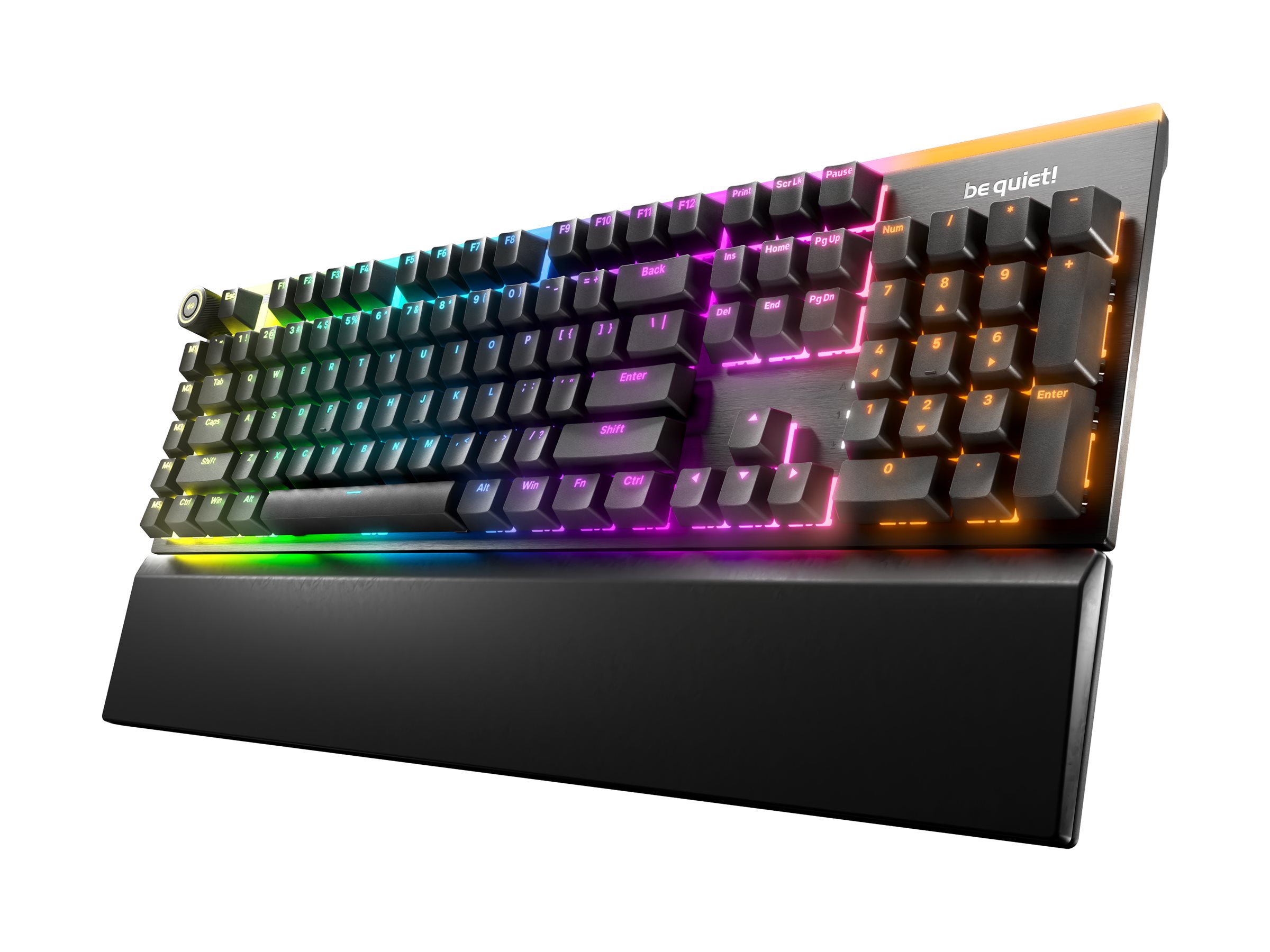 be quiet! Light Mount Mechanische Gaming-Tastatur USB Silent Linear QWERTY US ANSI Per-Key RGB Schwarz