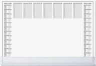 Sigel Schreibtischunterlage Protect 2026/2027 weiß Papier 40 (H6366)