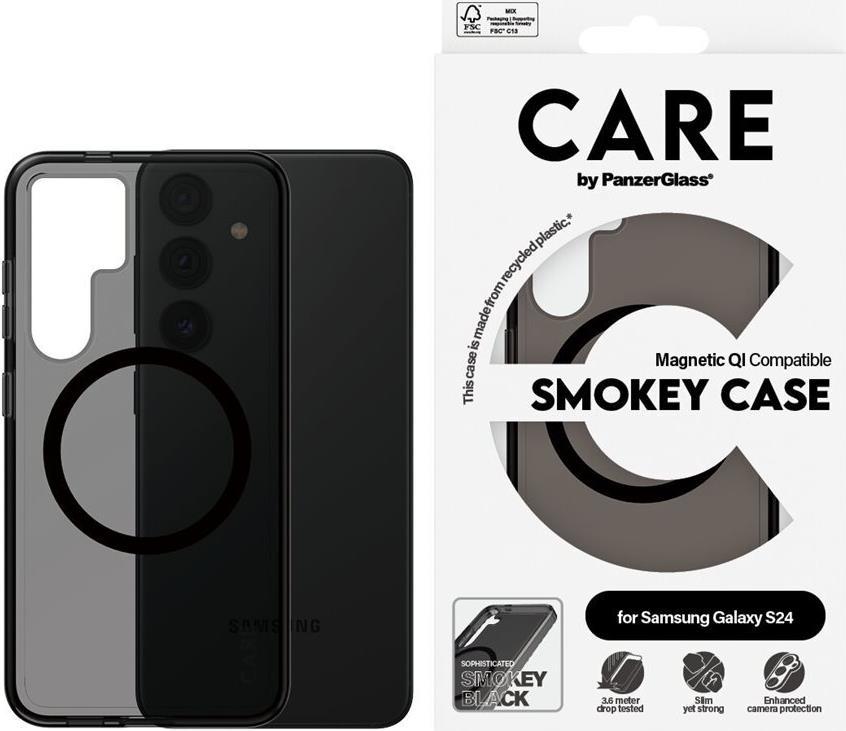 PanzerGlass CARE by Case Smokey/Black MagSafe Samsung S24 (1156)