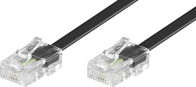 Basetech ISDN Anschlusskabel [1x RJ45-Stecker 8p4c - 1x RJ45-Stecker 8p4c] 15.00 m Schwarz (BT-1602135)