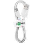 Goobay 38665 USB Kabel 0,5 m USB 2.0 USB A Micro-USB B Weiß (38665)