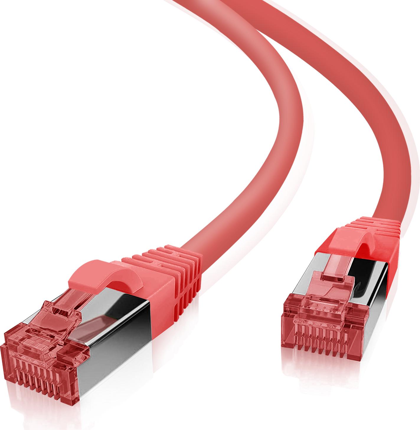 Helos CAT 6 Patch-Kabel 5 m RJ-45 Rot