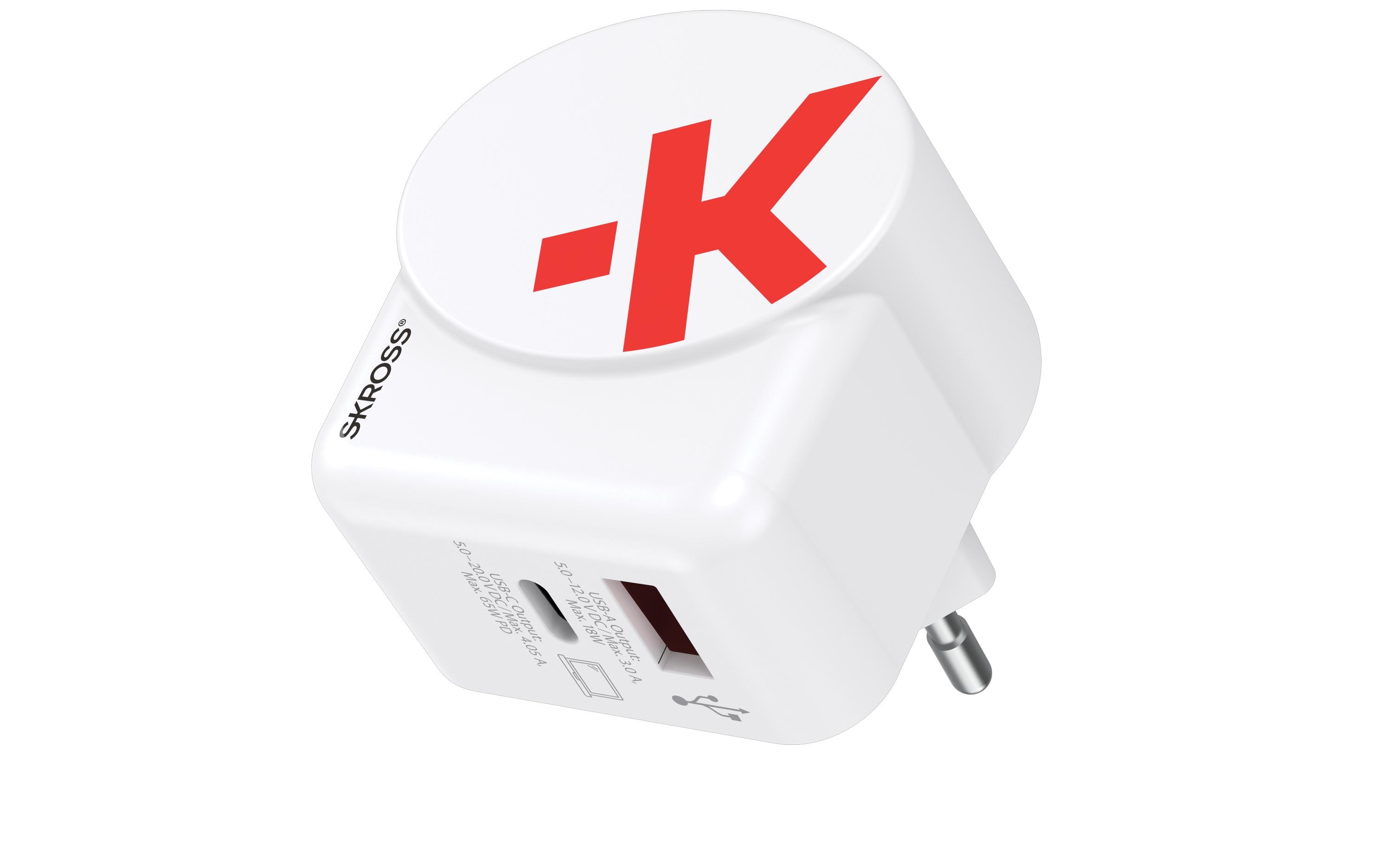 SKROSS Euro USB Charger AC65PD 65 W Weiß