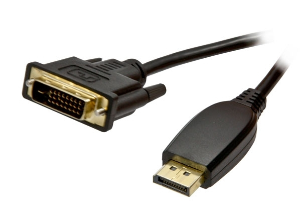 Synergy 21 2.0m DP - DVI-D Videokabel 2 m DisplayPort auf DVI-I Schwarz